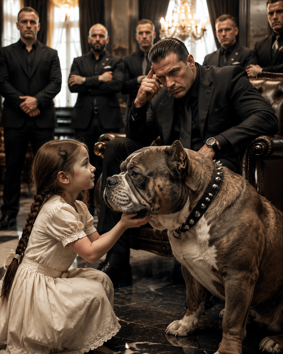 The Mafia Boss’s Deadliest Bulldog Charged at a Little Girl — Then It Dropped to Its Knees Before Her